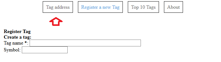 Go into the "Tag address" tab